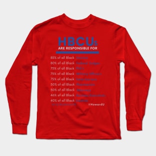 HBCUs are responsible for... (HowardU) Long Sleeve T-Shirt